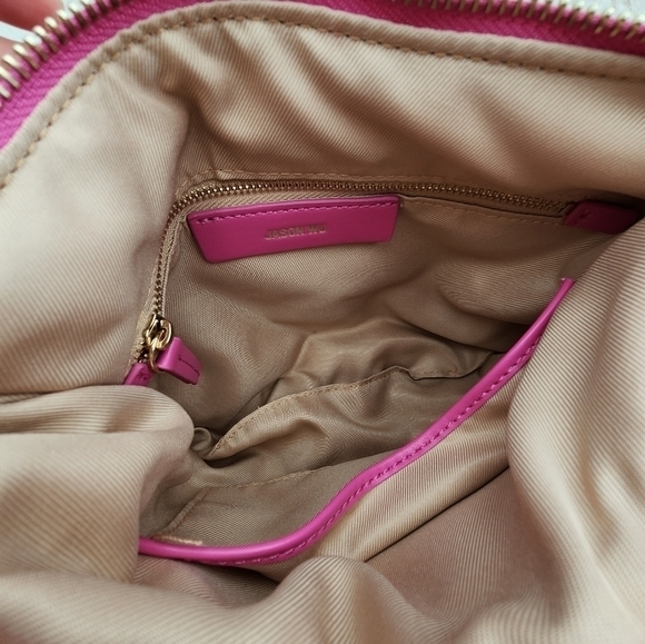 Jason Wu hot pink‎ vegan leather crossbody bag Braided leather handle NWT - Picture 7 of 11